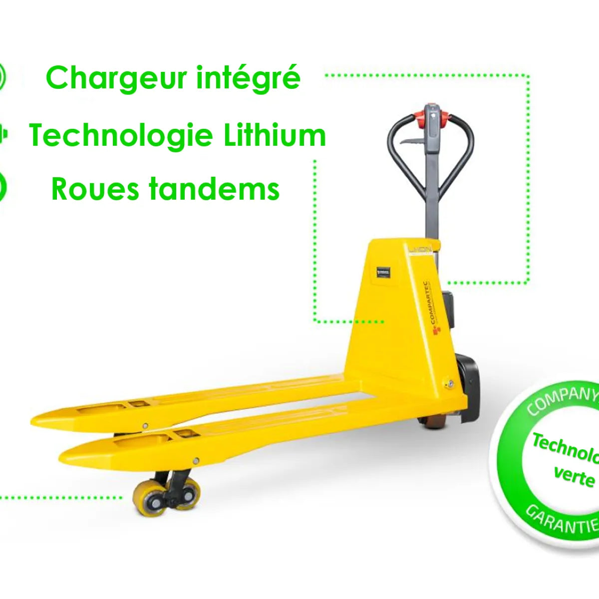 Elektro Hubwagen – 1500 kg mit Lithium Batterie und Ladegerät
