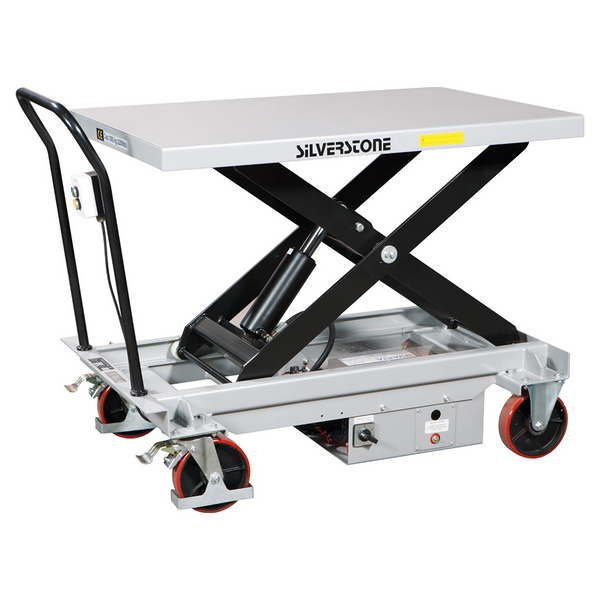 Table élévatrice à ciseaux électrique Silverstone – Capacité de 1000 kg, hauteur de levage jusqu'à 1220 mm