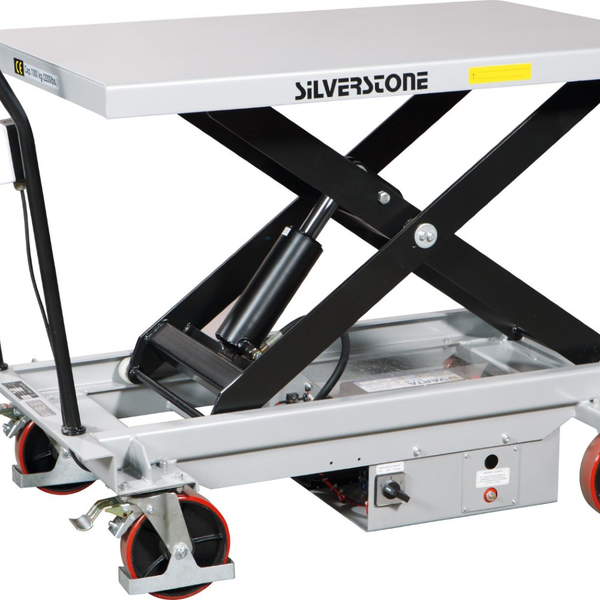 Silverstone – Table élévatrice électrique à ciseaux, capacité 1000 kg, hauteur de levage 1220 mm