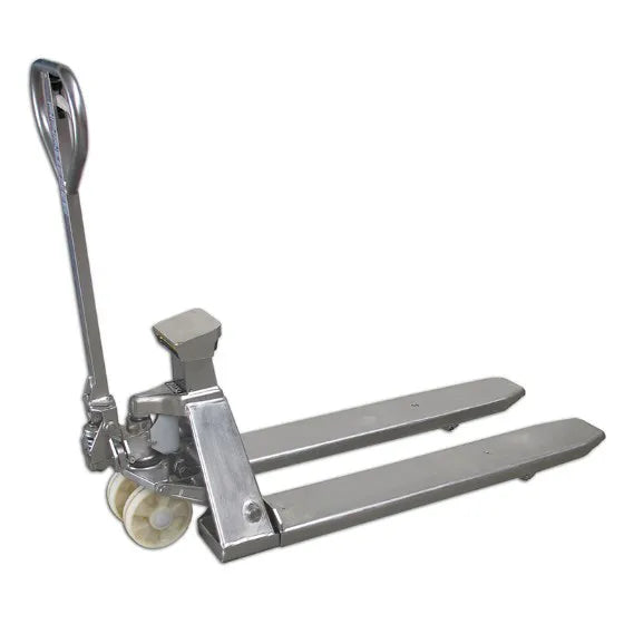 Transpalette peseur en acier inoxydable Qteck WHW 2000V – Capacité 2000 kg, hauteur de levage 200 mm