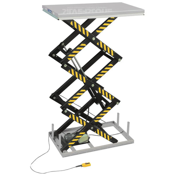 &nbsp;Table élévatrice à ciseaux stationnaire – Modèle HT1000 (Silverstone)