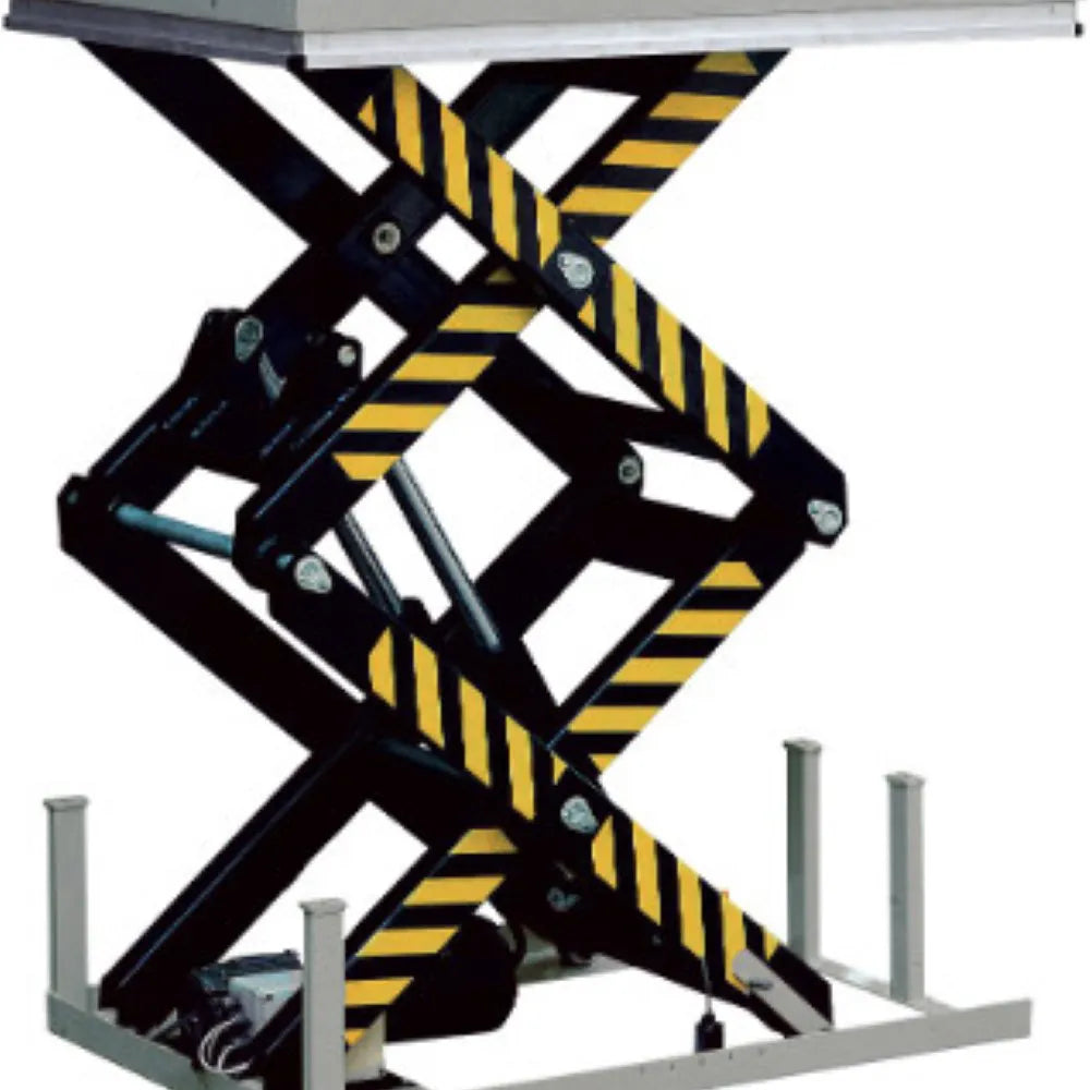 Description du produit : Table élévatrice à double ciseaux HD1000 – Capacité 1000 kg, hauteur maximale de levage 1780 mm