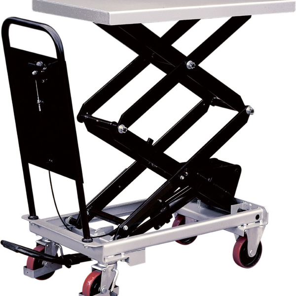 Table élévatrice à ciseaux Silverstone – Plateforme 1010 x 520 mm, capacité jusqu'à 800 kg