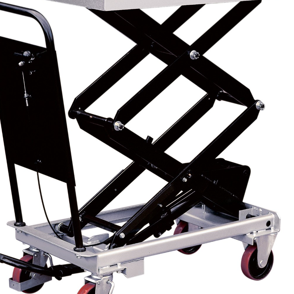 Table élévatrice à ciseaux Silverstone – Plateforme 1010 x 520 mm, capacité jusqu'à 800 kg