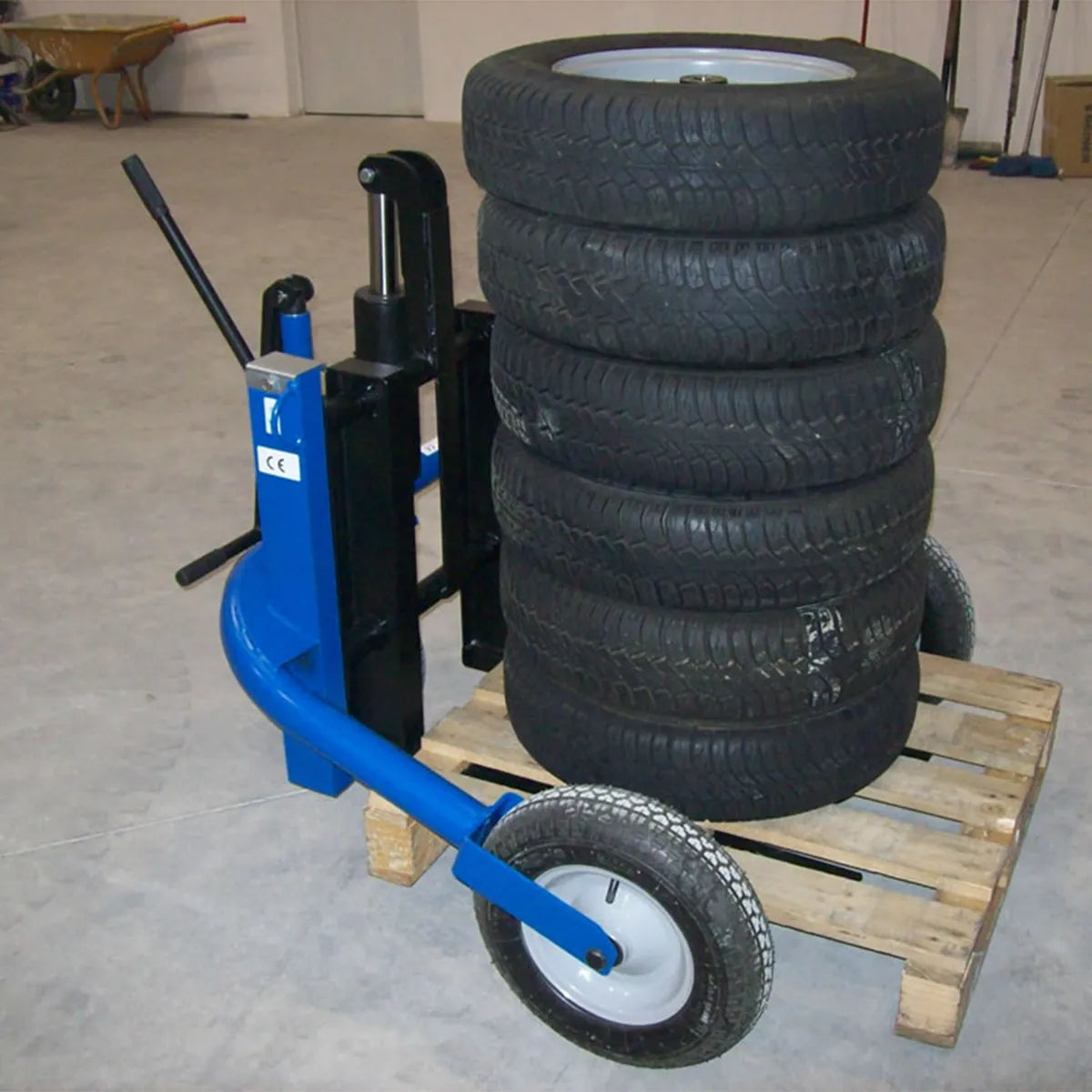 Transpalette tout-terrain M-500 – Capacité de 500 kg, fourche de 660 mm