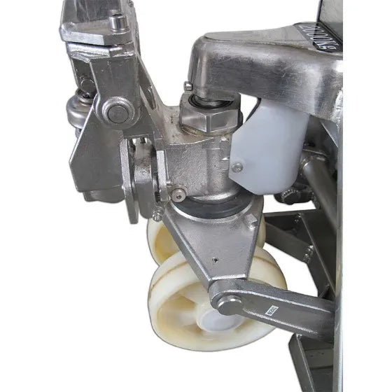 Transpalette peseur en acier inoxydable Qteck WHW 2000V – Capacité 2000 kg, hauteur de levage 200 mm