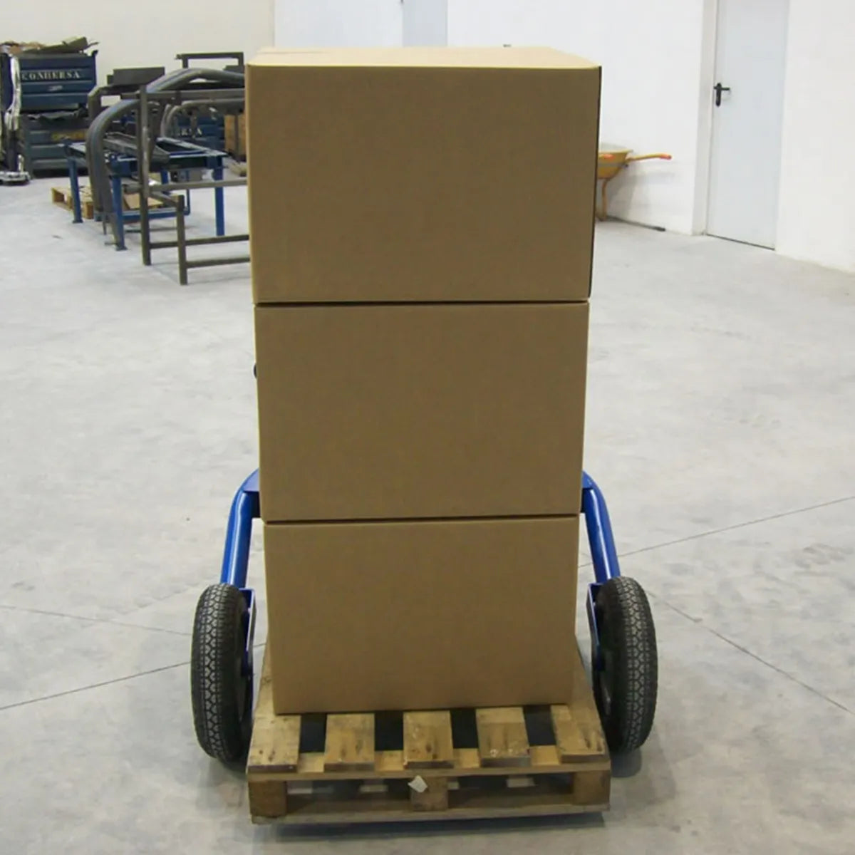 Transpalette tout-terrain M-500 – Capacité de 500 kg, fourche de 660 mm