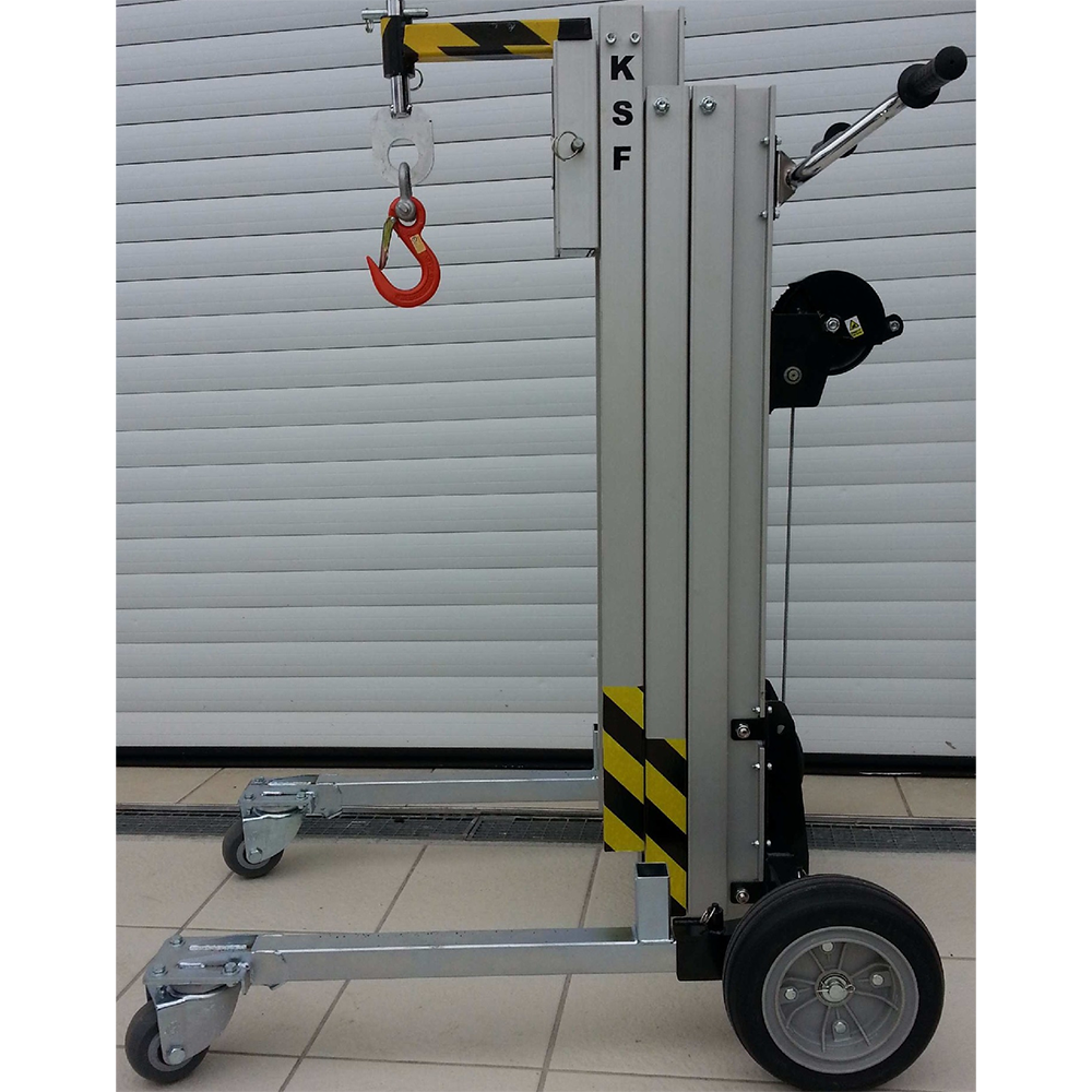 Monte-charge manuel BD1 – Capacité de 180 kg, hauteur de levage jusqu’à 3,03 m