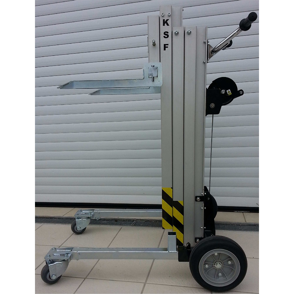 Monte-charge manuel BD1 – Capacité de 180 kg, hauteur de levage jusqu’à 3,03 m