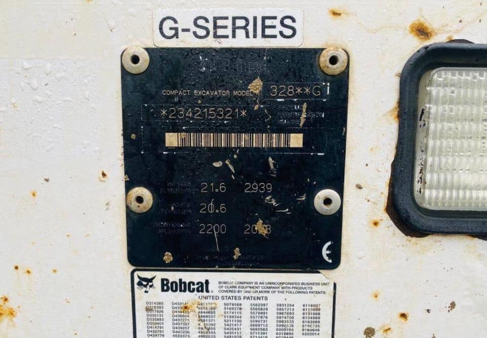 Bobcat 328 – 2008 – Mini-Pelle – 5 296 h – 2,9 T